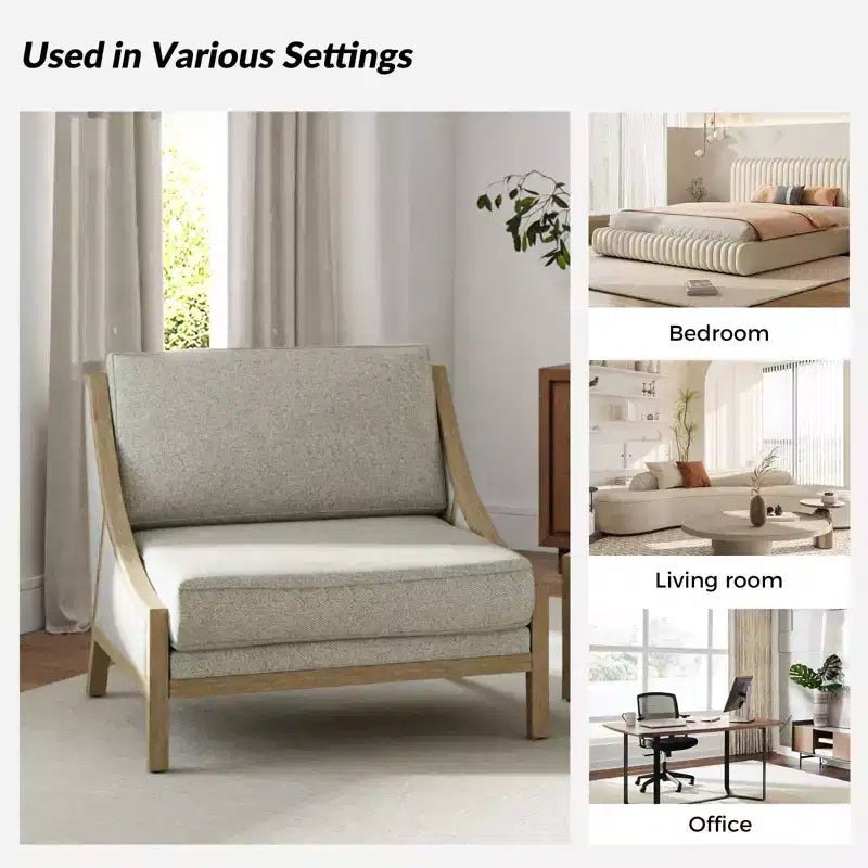 Poltrona Winston con seduta flessibile | HULALA HOME