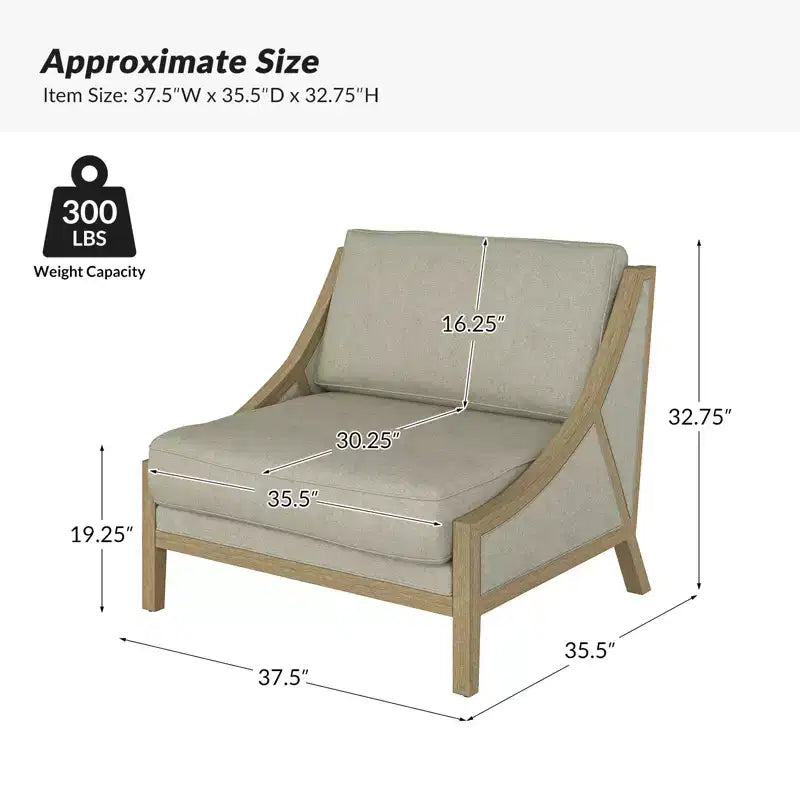 Poltrona Winston con seduta flessibile | HULALA HOME