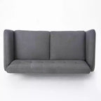 Divano GDFStudio Sheena Mid-Century Modern a 2 posti, imbottito e capitonné, 67,25 pollici