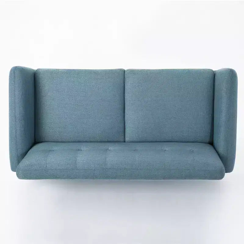 Divano GDFStudio Sheena Mid-Century Modern a 2 posti, imbottito e capitonné, 67,25 pollici