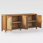 Saracina Home Madia Moderna Scanalata 70" con Ante Arcate