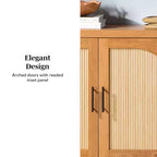 Saracina Home Madia Moderna Scanalata 70" con Ante Arcate