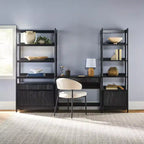 Saracina Home Scrivania Transitoria 3 pezzi con 1 Libreria Stretta e 1 Libreria Larga