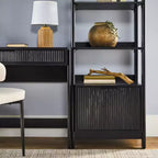 Saracina Home Scrivania Transitoria 3 pezzi con 1 Libreria Stretta e 1 Libreria Larga