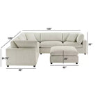 Divano componibile Comfort Pointe Casella 6 pezzi