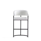 Sgabello da bar moderno rivestito in similpelle Manhattan Comfort Augusta