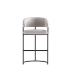 Sgabello da bar moderno rivestito in similpelle Manhattan Comfort Augusta
