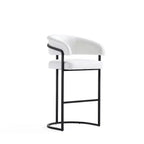 Sgabello da bar moderno rivestito in similpelle Manhattan Comfort Augusta