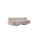 Manhattan Comfort Set Divano Verandah Chenille Imbottito 2 pz da 112" e Divano da 90.6"