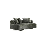 Manhattan Comfort Set Divano Verandah Chenille Imbottito 2 pz da 112" e Divano da 90.6"