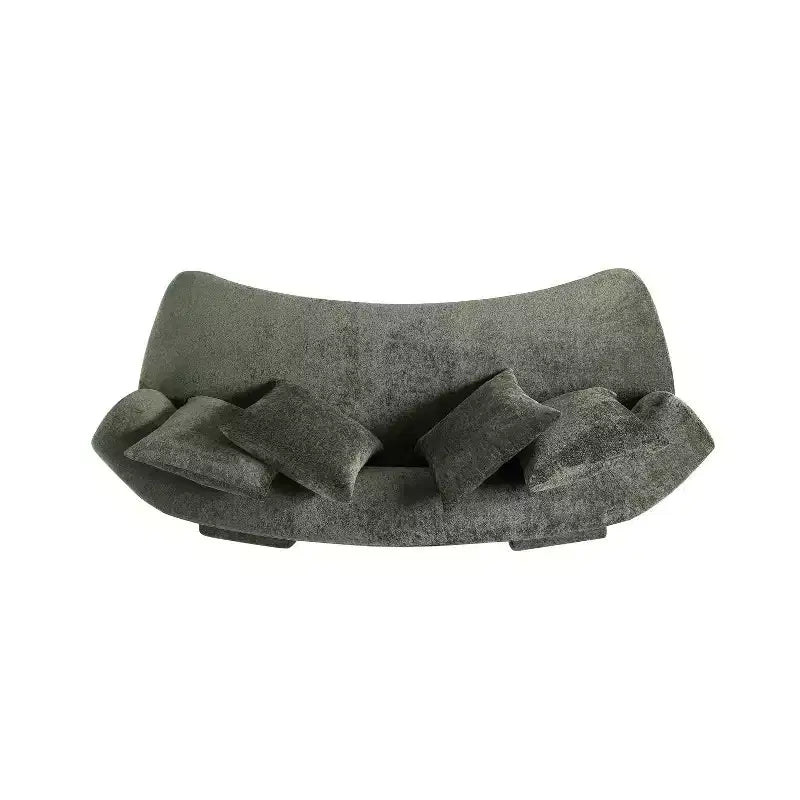 Manhattan Comfort Set Divano Verandah Chenille Imbottito 2 pz da 112" e Divano da 90.6"