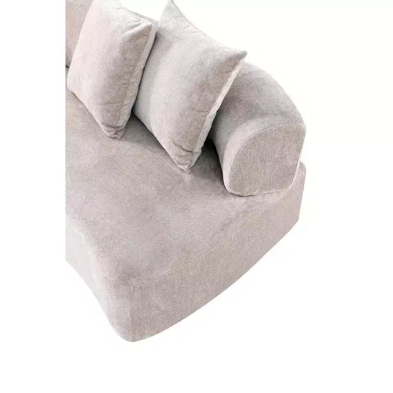 Manhattan Comfort Set Divano Verandah Chenille Imbottito 2 pz da 112" e Divano da 90.6"