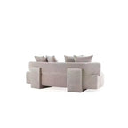 Manhattan Comfort Set Divano Verandah Chenille Imbottito 2 pz da 112" e Divano da 90.6"