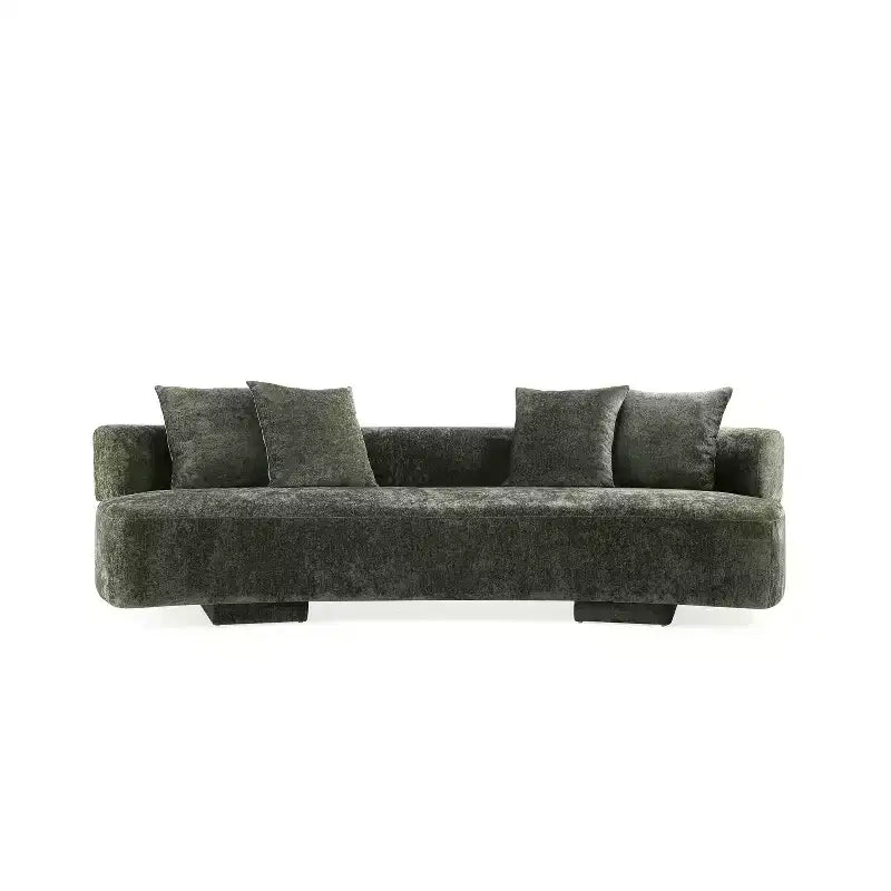 Manhattan Comfort 112" Verandah - Divano XL moderno rivestito in ciniglia