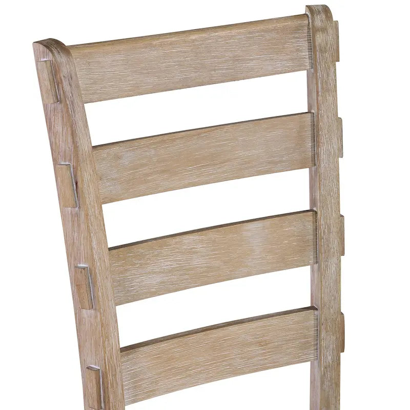 Set da pranzo minimalista in rovere da 60 cm a 6 pezzi (1 tavolo da pranzo + 4 sedie imbottite + 1 panca)