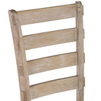 Set da pranzo minimalista in rovere da 60 cm a 6 pezzi (1 tavolo da pranzo + 4 sedie imbottite + 1 panca)
