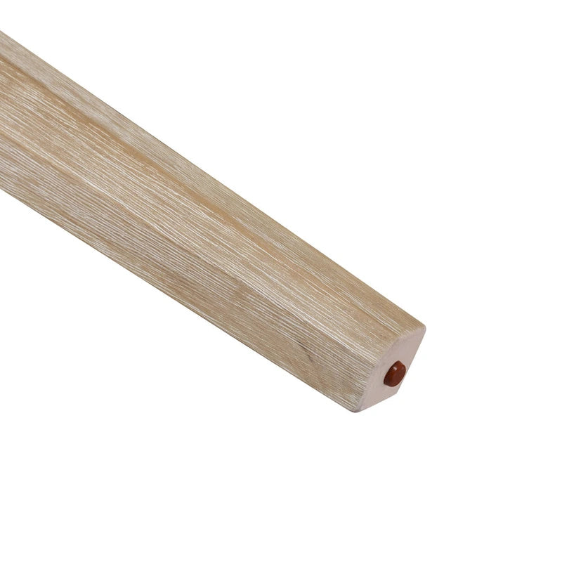 Set da pranzo minimalista in rovere da 60 cm a 6 pezzi (1 tavolo da pranzo + 4 sedie imbottite + 1 panca)