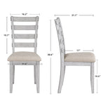 Set da pranzo minimalista in rovere da 60 cm a 6 pezzi (1 tavolo da pranzo + 4 sedie imbottite + 1 panca)
