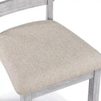 Set da pranzo minimalista in rovere da 60 cm a 6 pezzi (1 tavolo da pranzo + 4 sedie imbottite + 1 panca)