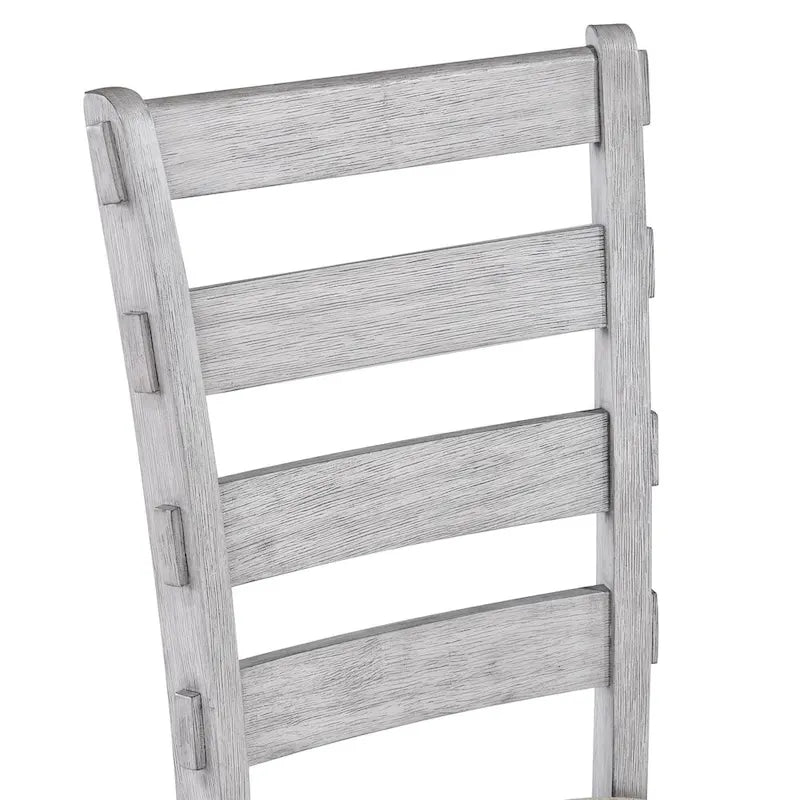 Set da pranzo minimalista in rovere da 60 cm a 6 pezzi (1 tavolo da pranzo + 4 sedie imbottite + 1 panca)