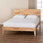 Baxton Studio Hosea Letto a Piattaforma Intagliato a Nido d'Ape Naturale
