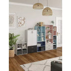 24/7 Shop At Home Libreria Moderna Silkpath a 2 Ripiani Impilabile e Modulare da 23,7"