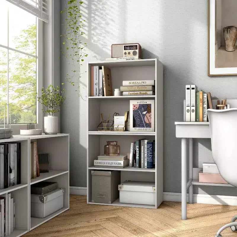 24/7 Shop At Home Libreria Moderna Silkpath a 2 Ripiani Impilabile e Modulare da 23,7"