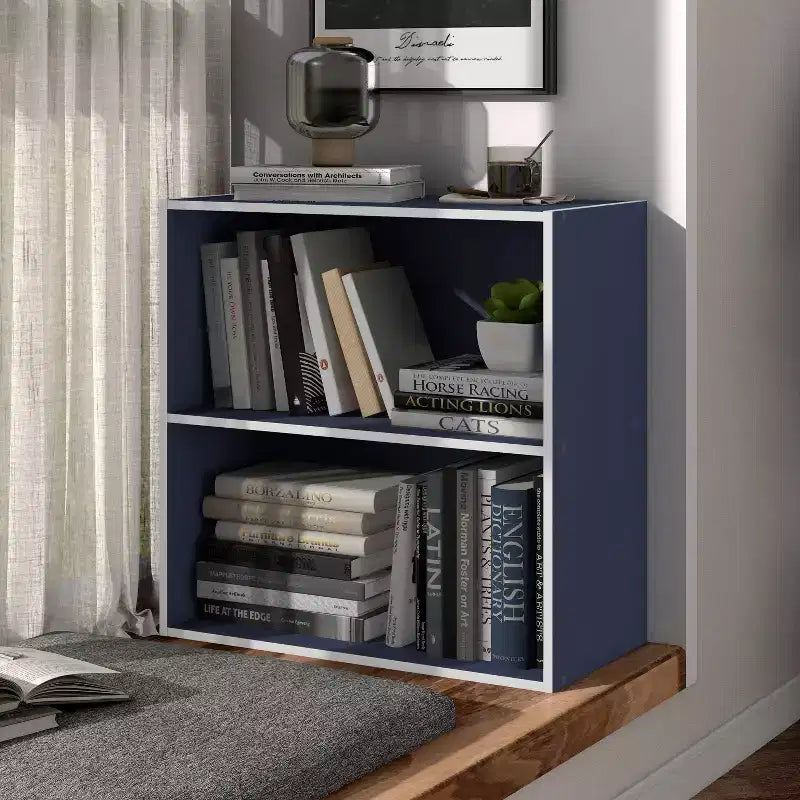 24/7 Shop At Home Libreria Moderna Silkpath a 2 Ripiani Impilabile e Modulare da 23,7"