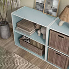 24/7 Shop At Home Libreria Moderna Silkpath a 2 Ripiani Impilabile e Modulare da 23,7"