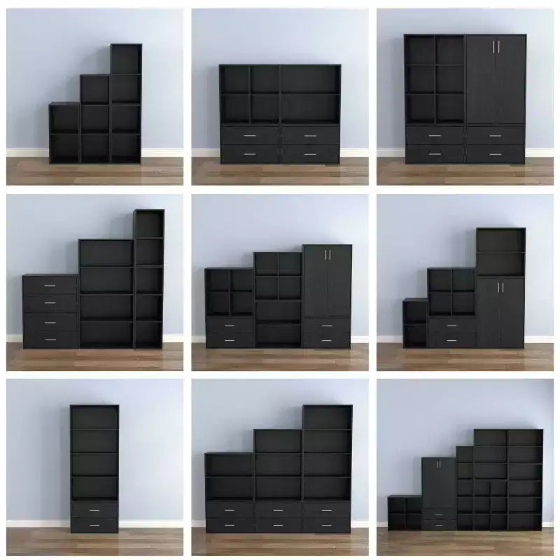 24/7 Shop At Home Libreria Moderna Silkpath a 2 Ripiani Impilabile e Modulare da 23,7"