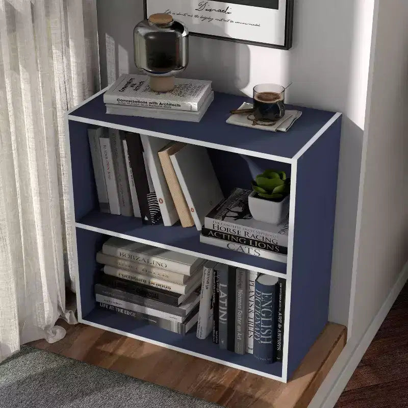 24/7 Shop At Home Libreria Moderna Silkpath a 2 Ripiani Impilabile e Modulare da 23,7"