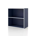 24/7 Shop At Home 23.7" Silkpath Modern 2 Tier Stackable and Modular Bookcase
