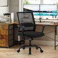 Sedia da ufficio girevole ergonomica moderna regolabile in altezza con supporto lombare