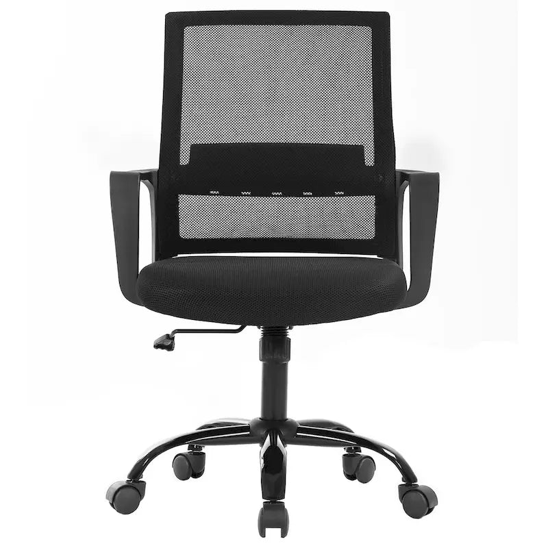 Sedia da ufficio girevole ergonomica moderna regolabile in altezza con supporto lombare
