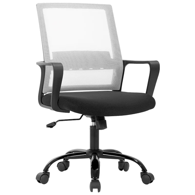 Sedia da ufficio girevole ergonomica moderna regolabile in altezza con supporto lombare