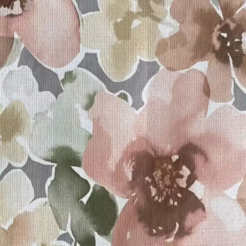 Poltrona con braccioli arrotolati tradizionali Handy Living Janet con borchie in peltro e motivo floreale
