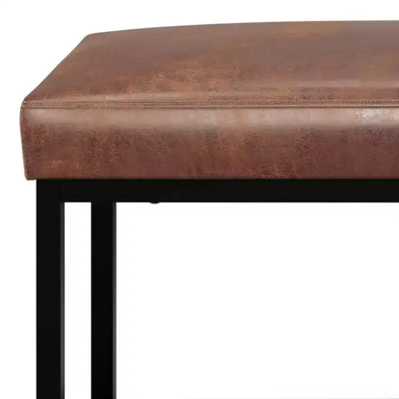 WyndenHall 44 Wide Kerwood Panca pouf rettangolare contemporanea