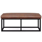 WyndenHall 44 Wide Kerwood Panca pouf rettangolare contemporanea