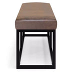 WyndenHall 44 Wide Kerwood Panca pouf rettangolare contemporanea