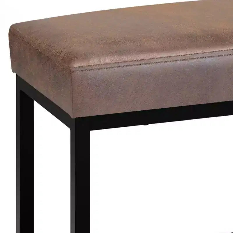 WyndenHall 44 Wide Kerwood Panca pouf rettangolare contemporanea