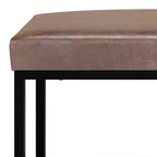 WyndenHall 44 Wide Kerwood Panca pouf rettangolare contemporanea