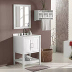Alaterre Furniture Mobile bagno Bennet bianco
