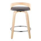 Sgabelli da bar girevoli LumiSource Grotto, altezza bancone, set da 2, 61 cm