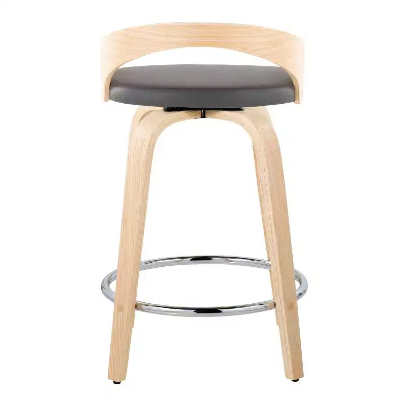 Sgabelli da bar girevoli LumiSource Grotto, altezza bancone, set da 2, 61 cm