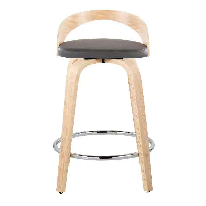 Sgabelli da bar girevoli LumiSource Grotto, altezza bancone, set da 2, 61 cm