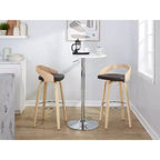 LumiSource Set di 2 Sgabelli da Bar Girevoli Grotto da 30"