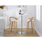 LumiSource Set di 2 Sgabelli da Bar Girevoli Grotto da 30"