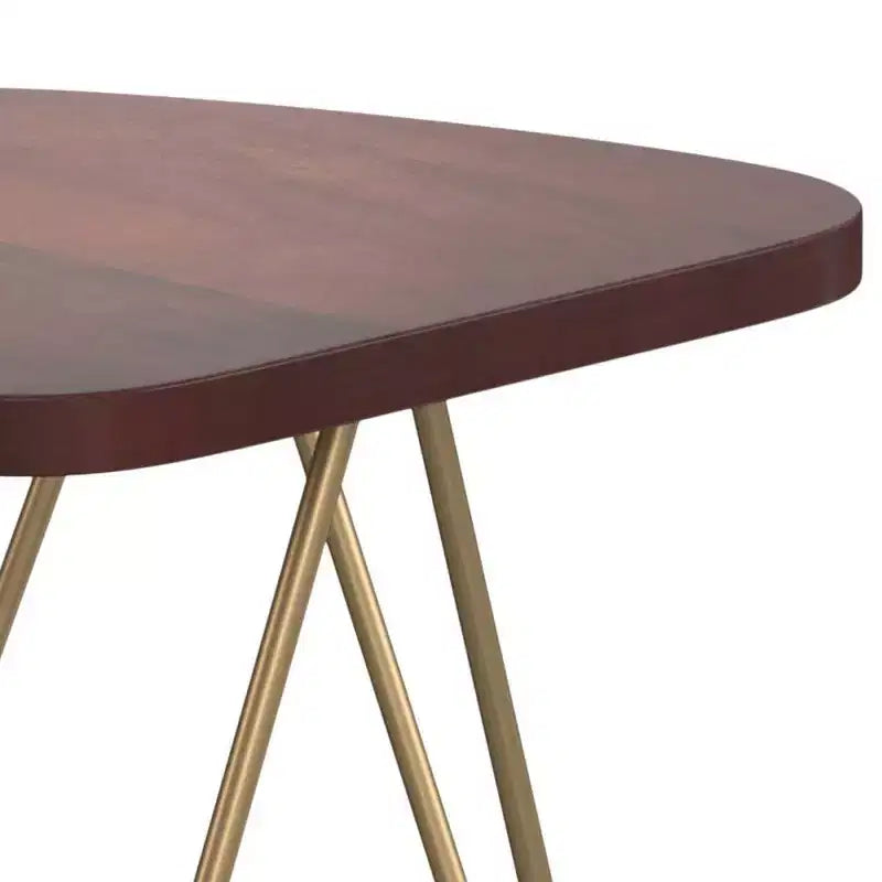 Tavolino d'appoggio Tillman in metallo e legno