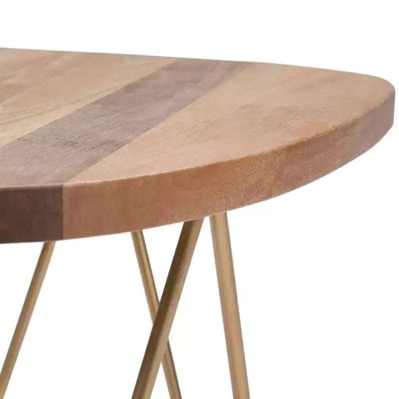 Tavolino d'appoggio Tillman in metallo e legno