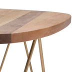 Tavolino d'appoggio Tillman in metallo e legno